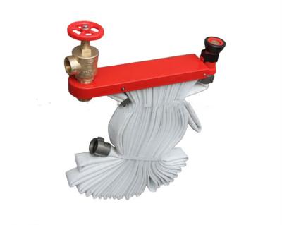 China Fire Hose Full Set Angle Valve / Coupling Nozzle Nipple Hose Rack Fire Fighting Equipment for sale