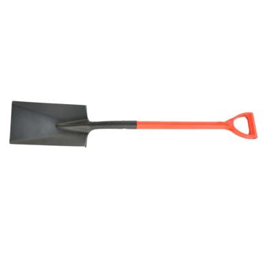 China Square Shovel Fiberglass Handle D Grip Outdoor Tools 1035mm Length for sale