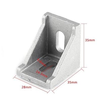 China perfis de alumínio da extrusão da impressora 3d/suporte de ângulo de alumínio à venda