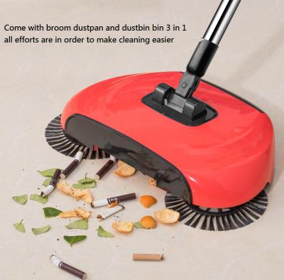 China Non-Ionic hand push cordless spin Clyclonic broom floor sweeper for sale