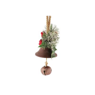 China 2021 Christmas Tree Gifts Hanging Decor Lovely Colorful Mini Pine Cone Berry Christmas Bell Ornament for Party Festival Wall Decoration for sale