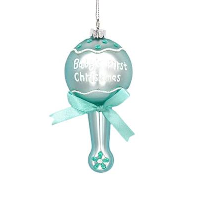 China Christamas Tree Decoration Christmas Ornament Glass Painted Fairy Stick With Logo Ornament For Christmas Tree Decoration for sale