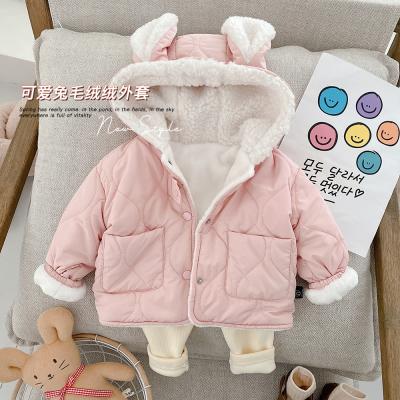 China New Design Reversible Toddler Winter Coat Baby Jacket Girl Velvet Coat for sale