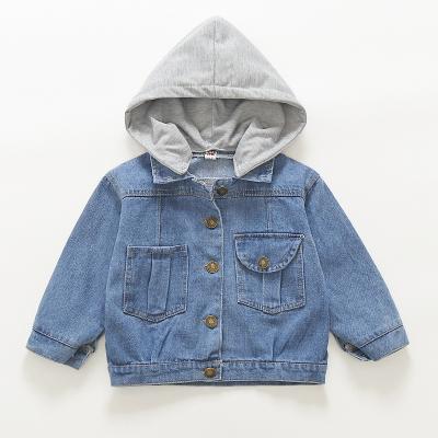 China Reversible Cotton Boy Girl Jackets 2-8 Years Baby Kid Coat Cowboy Coat Fashion Demin Kids Jeans Wear for sale