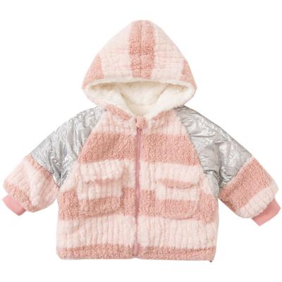 China Winter Reversible Fashionable Girl's Jackets Fashion Girl Coat Fleece Quality Thick Top Coat for sale