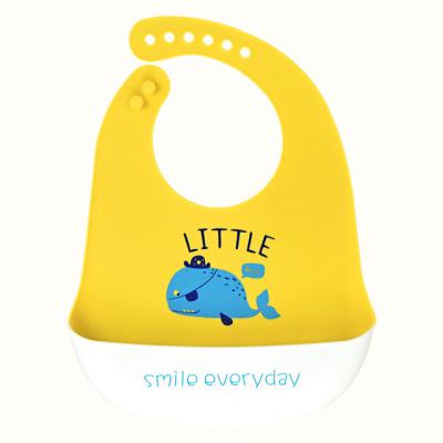 China Bib Antibacterial Fashionable Waterproof Infant Bibs Newborn Silicone Feeding Cloth First Steps Boys Girls Different Styles Adjustable Bibs for sale