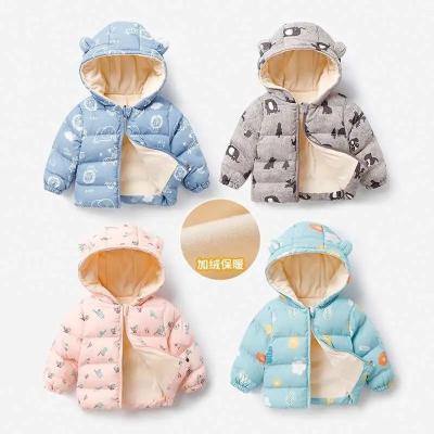 China Anti-wrinkle Children's Down Jackets Winter Thickened Cropped Coat For Baby Boys And Girls Winter Cotton-padded Clothes for sale