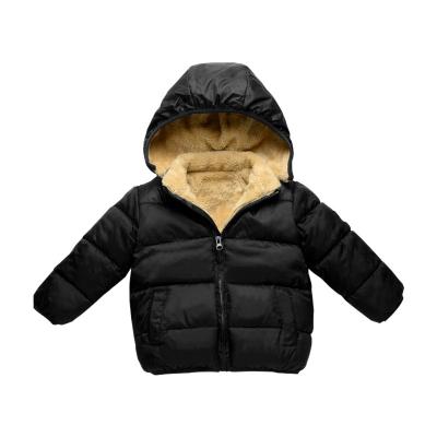 China Sustainable Children's Clothing Wholesale Kids Lamb Cashmere Padded Jackets Baby Winter Thickened Warm Jackets For Boys And Girls for sale