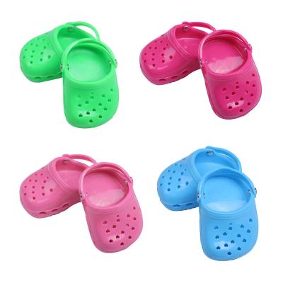 China Cartoon Toy Summer Slippers Garden Clogs Doll Shoes Fit American Girl 18 Inch Dolls for sale