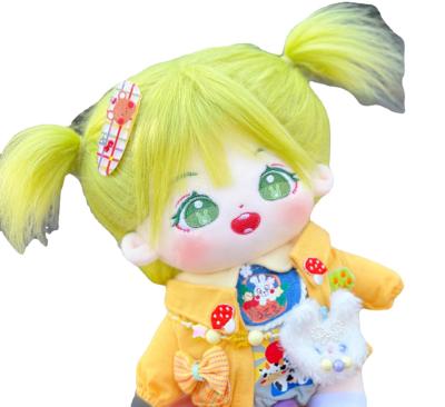 China Cartoon Toy Classical Naked Girl Doll With One Piece Jacket Soft Plush Stuffed Toy Green Hair Gift for sale