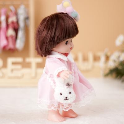 China Cartoon Toy Doll Clothes Pink Skirt Rabbit With Shoulder Packing Change Doll Clothes Lemei Doll House Small Dressing Practice for sale