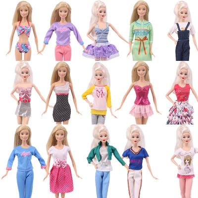 China Toy Wholesale Doll Clothes Mix Cartoon Fashion Dress Daily Wear Skirt Party Dress For Doll Accessories Toys DIY Gift for sale