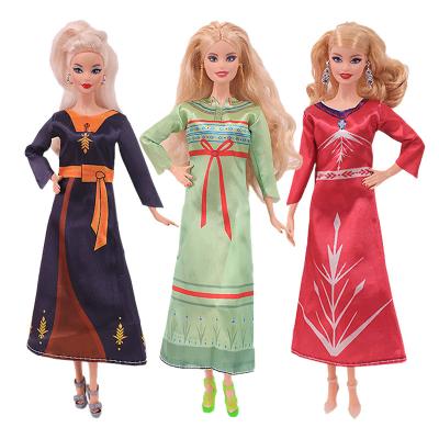 China Cartoon toy 3 pieces 11.5inch doll dresses fashionable princess Evening Party Dresses dress 30cm doll children toys for sale