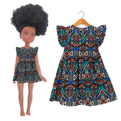 China African Cartoon Style Girls Kids Toy Matching Child and Doll Clothing as Gift for 14.5inch Dolls and Children for sale