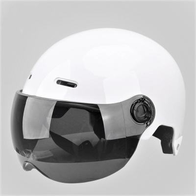 China ABS Good Quality Four Seasons Motorcycle Helmet With Windshield Outer Half Face Electric Scooter Helmets Safety for sale