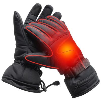 China Lush Winter Ski Gloves Waterproof Heated Men Ski Gloves Top Quality Touch Screen for sale