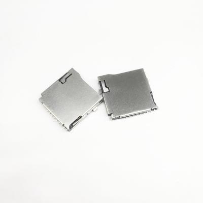 China SMT Factory Supplier 8 Plus 1 Pin Micro SMT SD Card Holder Connector for sale