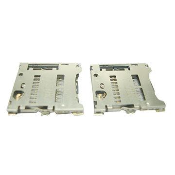 China Memory Card Tray Type Micro SD Memory Card Connector With CD Pin for sale