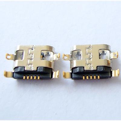 China USB 5P Female Micro USB Connector Charging Type B Mid-Mount for sale