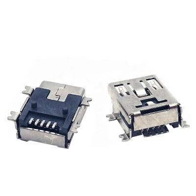 China PCB connector mini port 5 pin usb b smt smd charging jack socket for sale