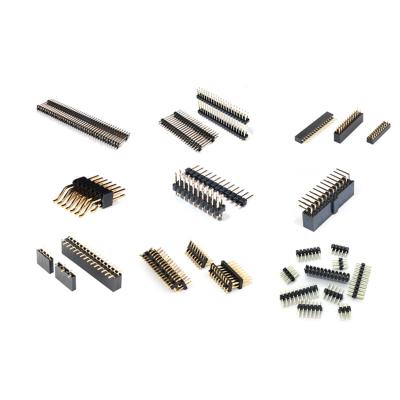 China Automotive 2.54 Mm 2.0 Mm 1.5 Mm Female Pin Row Connector PCB Header 1.27 Mm Pitch Single / Dual Pitch Header for sale