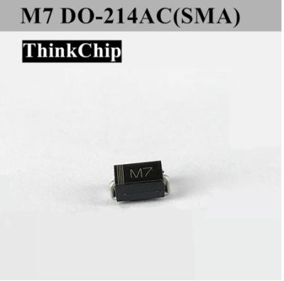 China Oberflächen-Berg-universelle Gleichrichterdiode-Hochspannung DO-214AC M7 1N4007 zu verkaufen