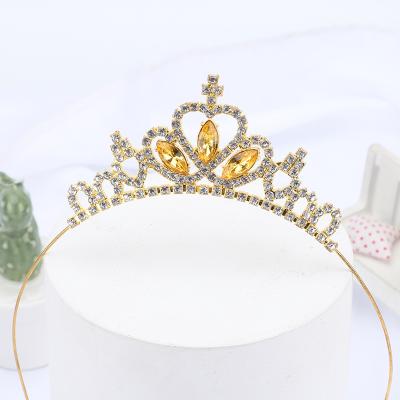 China Princess Rhinestone Birthday Tiara For Kids Vintage Holiday Party Crown for sale