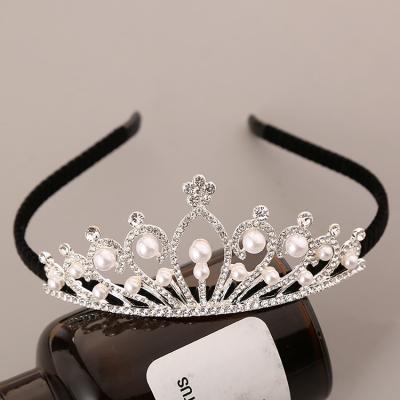 China Vintage Kids Crystal Princess Baby Royal Whiskey Birthday Decor Tiaras and Pageant Crown for sale