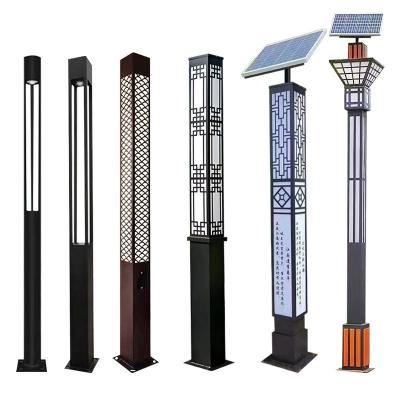 China Body Motion Sensor European Antique Garden Power Lamp Road Waterproof Modern Poles Led Outdoor Street Lights Sola for sale