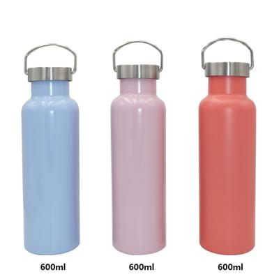 China Stainless Steel PORTABLE Water Bottle Sport Travel Double Wall Insulted Vacuum Flask Leak Proof Handle Lid Eco-Friendly Tumbler for sale