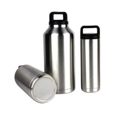 China Large Capacity Vacuum Flask PORTABLE Leakproof Stainless Steel Portable Water Bottle With Stamping Finish Outdoor Camping 64oz for sale