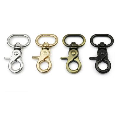 China Customized Antioxidant Lanyard Metal Swivel Snap Hooks Gun Color Bag Hardware Dog Hook for sale