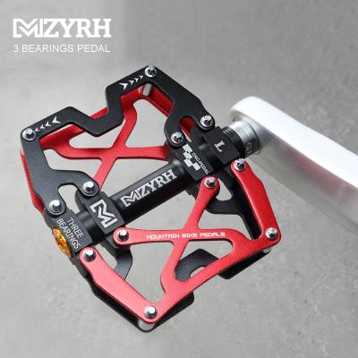 China BMX MZYRH Y06 Cycling Ultralight Aluminum Alloy 3 Bearings MTB Pedal Bicicleta Bike Pedals BMX Mountain Bike Bicycle Flat Pedals for sale