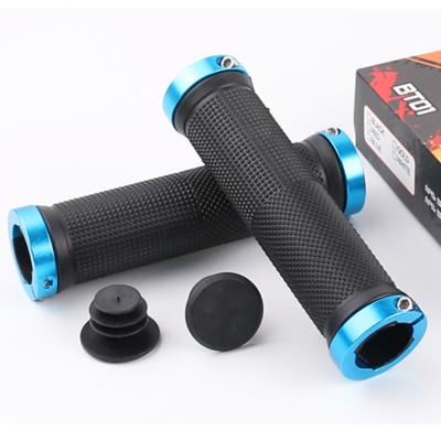 China Mountain Road MTB Grip Bicycle Handlebar Grip Colorful Smooth Soft Rubber Recycling Handlebar Grips Anti-skid for sale