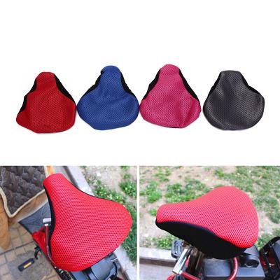 China Universal Comfortable Soft Anti-Slip Shakeproof 3D Pad Cycling Seat Silicone Bike Riding Cushion Resting Protecter Bicycle Saddle Cover for sale