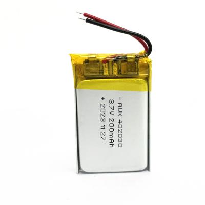 China Bluetooth Lithium Polymer Battery 200mah 3.7v LiPo 402030 Hoge capaciteit Te koop