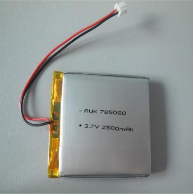 China 1C 3.7V 2500mAh Bateria LiPo recarregável Protecção contra sobrecorrência à venda