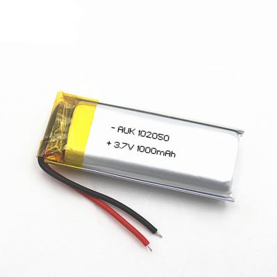 China 102050 1000mah 3.7V Bateria de lítio Ponto de leitura caneta Reabastecedor de água Instrumento de beleza Lipo Bateria de íons de lítio à venda