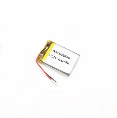 China 3.7 Volt Bateria de lítio recarregável Lipo 502030 502535 503030 400mah 500mah Baterias de íons de lítio à venda