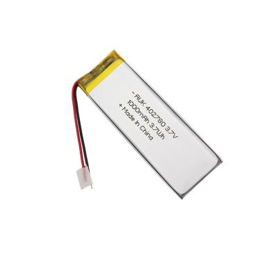 China Lange Lipo batterij 3.7V 402780 1000mAh 3.7Wh AUK Lithium Polymer Battery Voor E-sigaretten CB KC CE UN38.3 Te koop