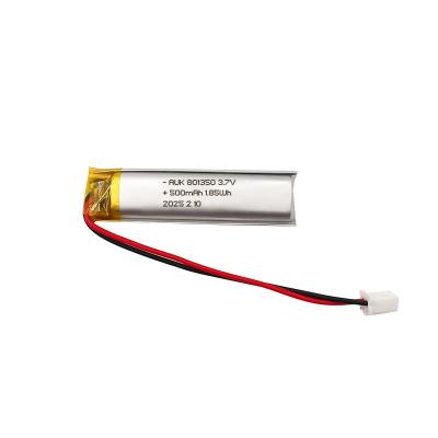 China AUK 801350 3.7V 500mah Lipo Battery Lithium Polymer Battery For Electric Toothbrush With CE And IEC62133 for sale