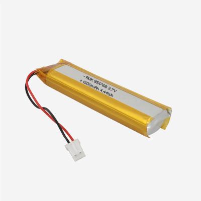 China AUK Lithium Polymer Battery KC Certified 951768 3.7V 1200mAh Voor medische apparatuur en slimme projectielampen. Te koop