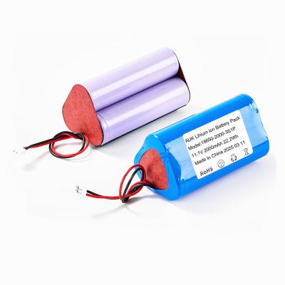 China AUK 3S1P 18650 11.1V 2000mAh 2200mah 2600mAh 3000mAh 3500mAh Li-Ionen Akku für Staubsauger zu verkaufen