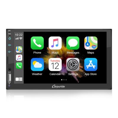 China DIY 7 Inch Dual Din Apple Carplay Radio, Touch Screen Car Audio Receiver with BT, Mirror Link for sale