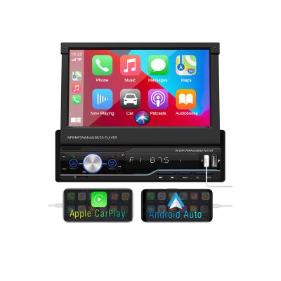 China 7inch 1Din Apple Car Play Stereo Foldable Screen Android Auto Carplay MP5 Monitor Tablet for sale