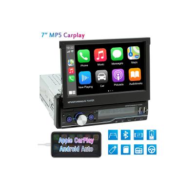 China CARPURIDE China-chic new single din stereo chassis with 7 inch foldable touch screen, BT, mirror link, backup camera, FM, no DVD for sale