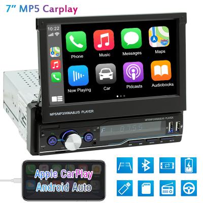 China 1 Din Touch Screen Apple Carplay Stereo Single Unit Plug Quick Install Car Multimedia 7 Inch Monitor Radio Stereo Din DVD Player One for sale