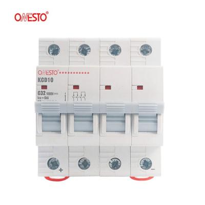 China Onesto Breaker 1000v Electronic Circuit Breaker DC Circuit Protection Electronic MCB 10ka for sale