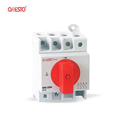 China DC Switch 1000V 4P 32A Din Rail Mounting SAA Certified Solar Switch PV Disconnector ODD-32D4 for sale