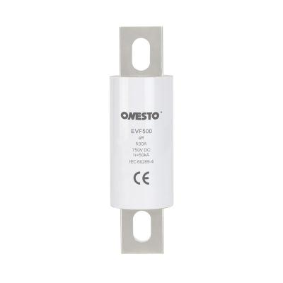 China 38*129mm ONESTO 35A to 500A DC Fast Fuse For EV Charger Protection 750VDC 50kA EV Fuse for sale